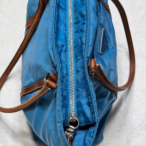Prada Blue Nylon Tote Bag - Picture 7 of 15